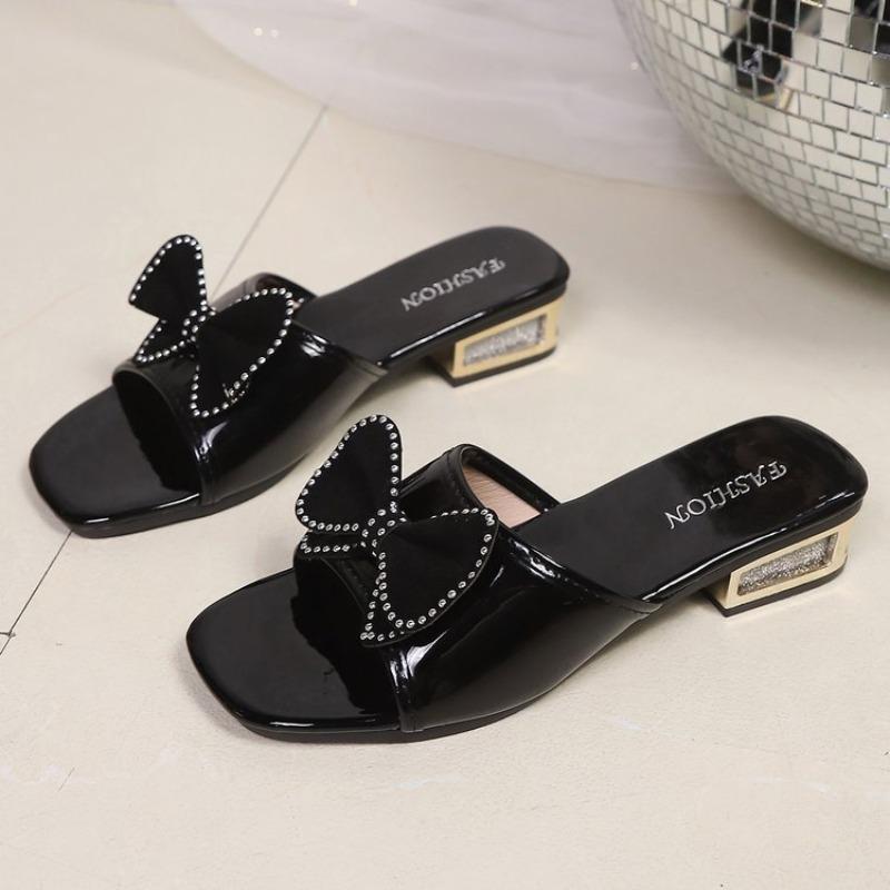 Women Slippers New Fashion Flat Slippers Ladies Rhinestone Slippers Comfort Peep Toe Shoes Outdoor Luxury Sandals Women