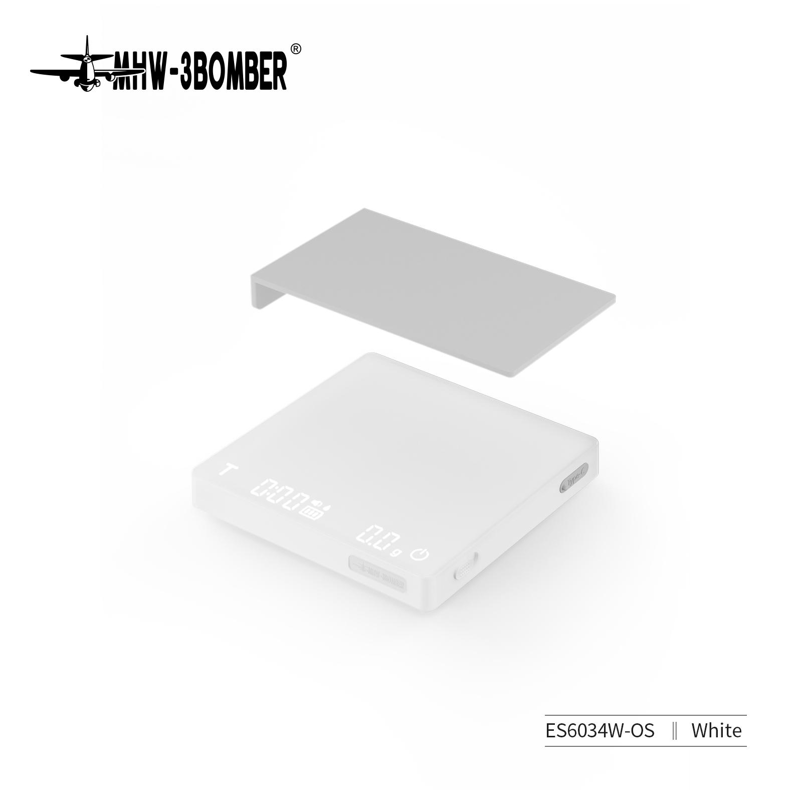 

MHW-3BOMBER Digital Kitchen Coffee Scale High Precision Cyclic Rechargeable Espresso Electronic Scale Home Barista Accessories