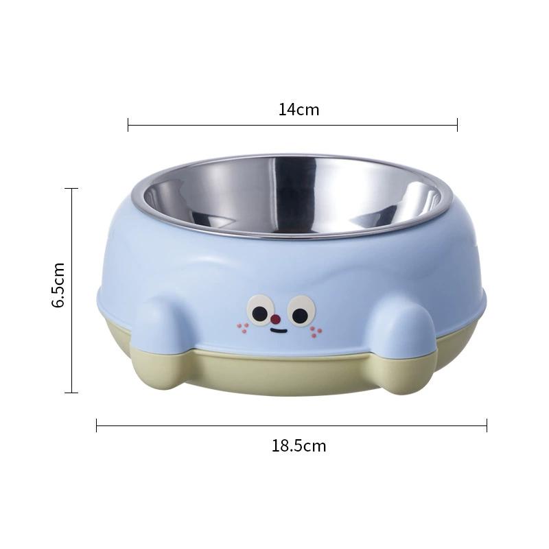 Cuenco de acero inoxidable para mascotas, antideslizante y fácil de limpiar para gatos y perros