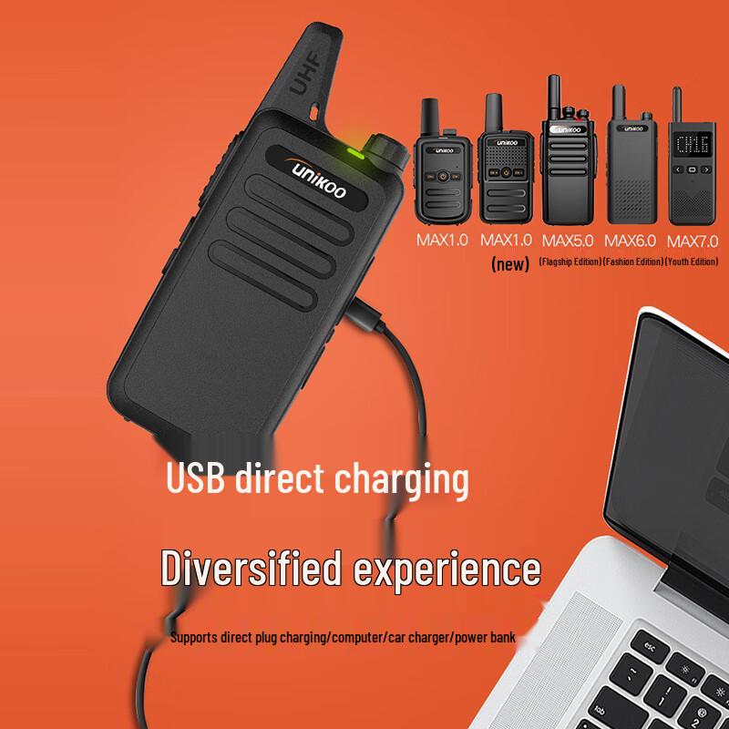 UNIKOO MAX4.0 Enhanced Long-Range Walkie-Talkie Dual Pack (CN version)