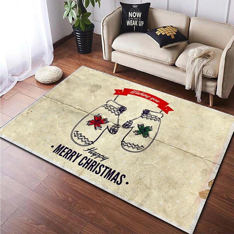Christmas New Year Gift HD Printing Area Carpet, Living Room Sofa Decorative Carpet, Anti-skid Mat, Alfombras Direct Shipment