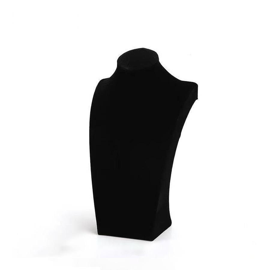 

Flannel Necklace Display Stand Jewelry Neck Mould Jewelry Stand Portrait Model Neck Counter Jewelry Display Props 20CM