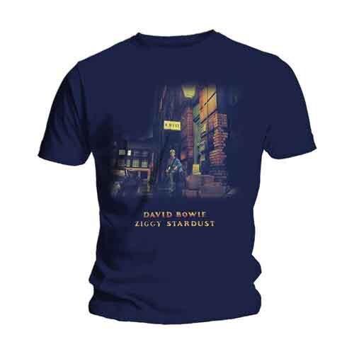 David Bowie Ziggy Stardust T-Shirt Blue New Unisex T-Shirt XXL