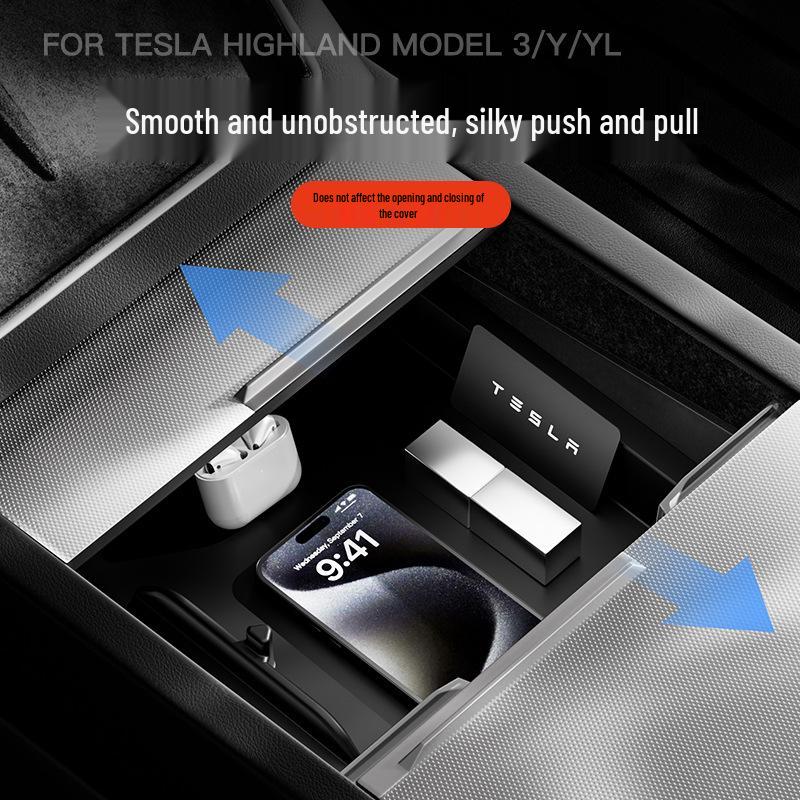 Силиконовый коврик и аксессуар-органайзер для центральной консоли Tesla Model 3/Y