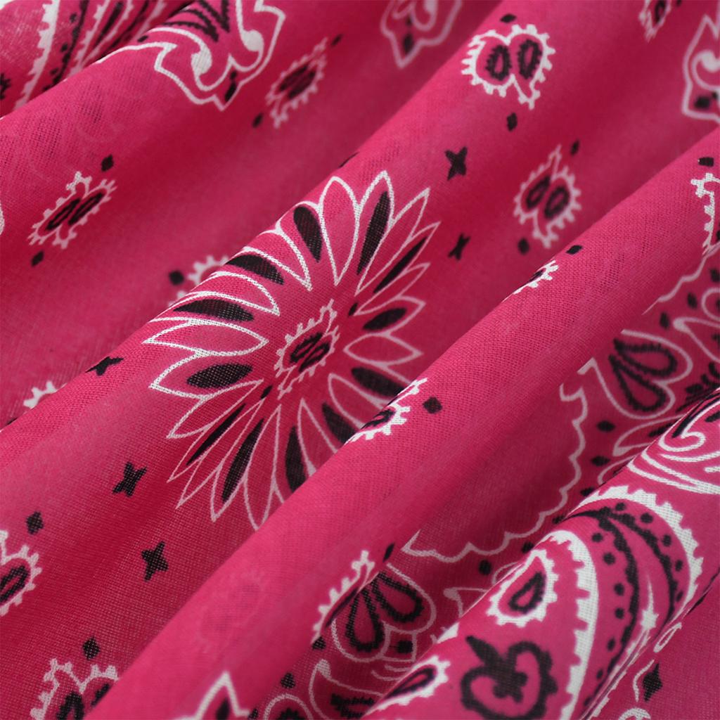 Fashionable Bandanas Headwrap Unisex Square Headscarf Casual Wear Handkerchief for Cycling Traveling