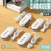 Multi-Port Android Charger with Dual USB & Type-C Power Strip