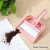 Mini Desk Broom And Dustpan Set Small Handheld Brush Dustpan For Desktop Keyboard Tabletop Cleaning