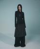 Peulleeoeob Pleats Midi Skirt (Fl-243_Charcoal)