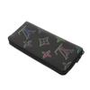 Used 12564 Zippy Wallet Vertical M82368 7940 Japan Exclusive Multicolor RFID Monogram Spotlight Noir Men's from Japan