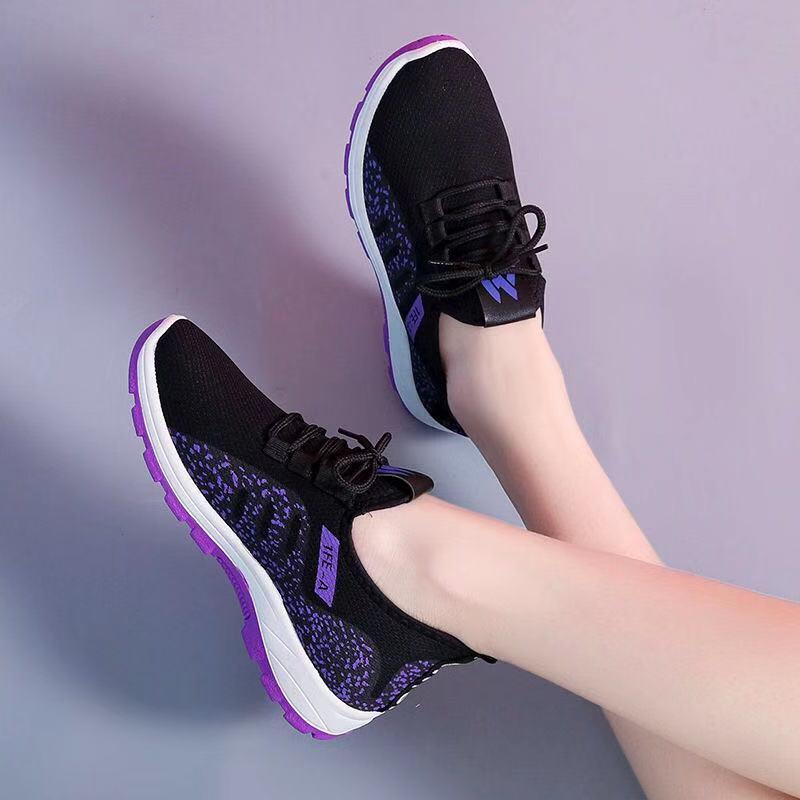 Fashion Hot Sale Women's Shoes Lightweight Women Vulcanized Shoes Lace Up Mesh Outdoor Running Training Shoes Durable Sneakers for Women
