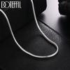3MM Snake Bone Chain Necklace Copper Color 16/18/20/22/24 Inch For Women Men Wedding Fashion Jewelry Charm Gifts