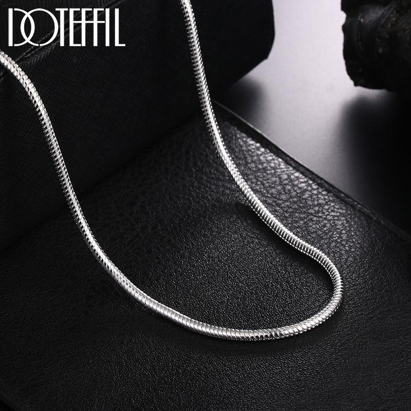 3MM Snake Bone Chain Necklace Copper Color 16/18/20/22/24 Inch For Women Men Wedding Fashion Jewelry Charm Gifts