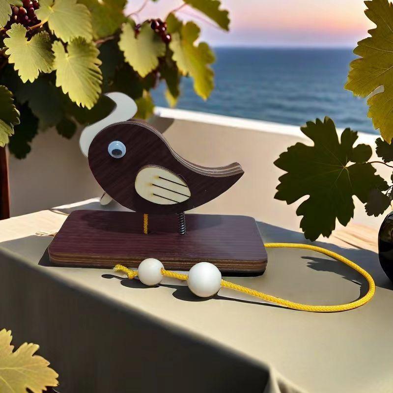 Woodpecker Doorbell Drag and Knock Decorative Pendant Homestay Creative Decoration Household Handmade Doorbell