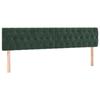 VidaXL 2x Headboards Bedroom Furniture Bed Accessories Single Bed Heads Interior Bed Frame Heads Dark Green 346379
