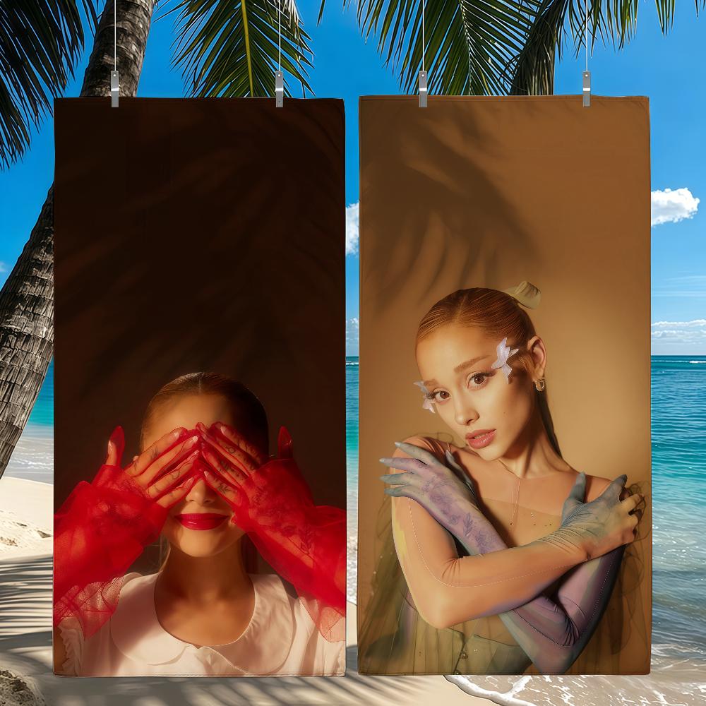 Singer A-Ariana G-Grande Towel Sports Quick Dry Travel Camping Sandproof Soft Light Large Beach Towel