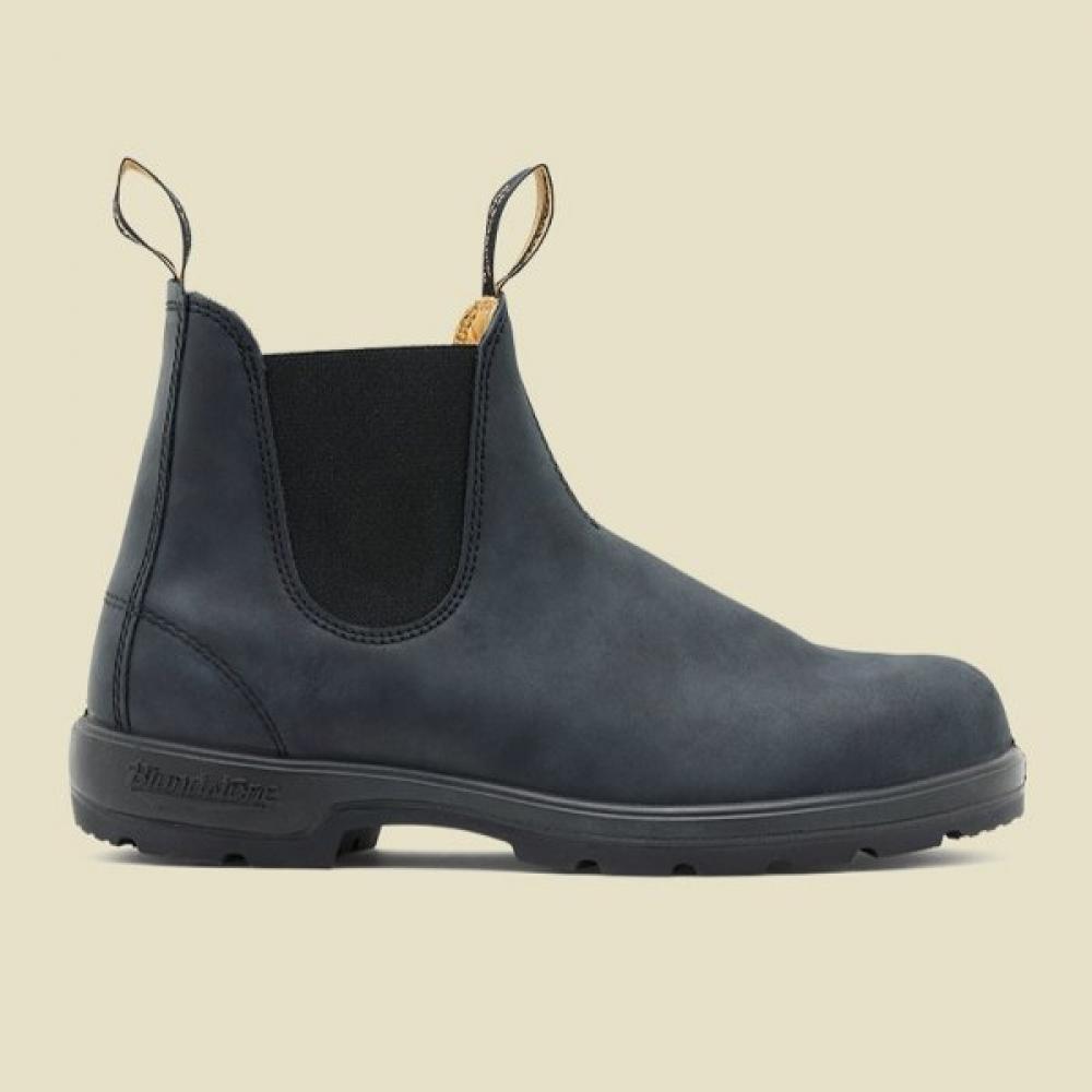 BLUNDSTONE Klassische 587 Chelsea Boots Rustikales Schwarz