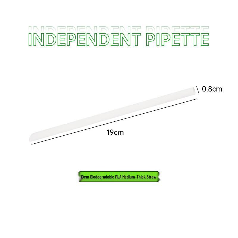 Individually Wrapped Black Fine Plastic Straws