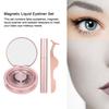 Round Tube Magnetic Liquid   Natural False Eyelashes Lashes Tweezers Kit Cosmetic 001#