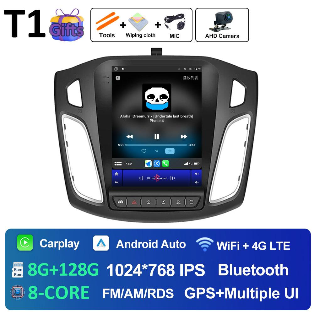 Android 14 Auto Radio Player  For Ford Focus 3 Mk 3 2011 2012 2013 2014 - 2019 DSP Stereo Cooling Fan 2.5D Touch Screen No 2 Din