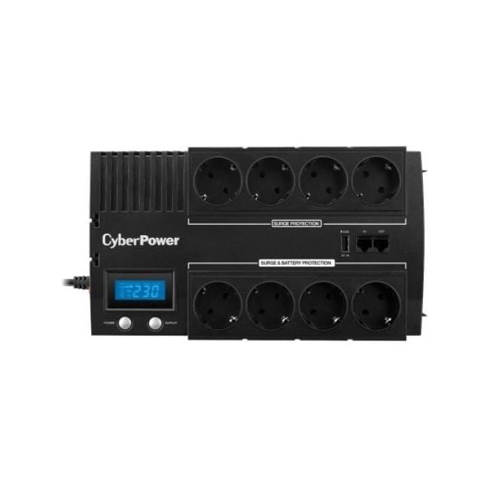 CyberPower BRICs LCD Series BR1000ELCD AC UPS 220-230-240 V 600 Watt 1000 VA USB Output Connectors : 8