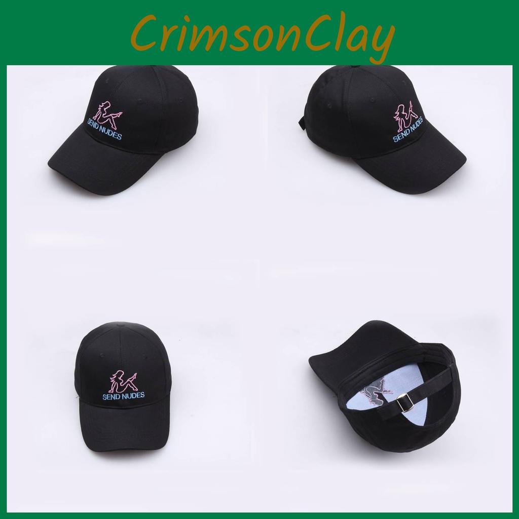 Embroidery Send Letter Nudes Women Pure Cotton Baseball Cap Outdoor Sun Hat