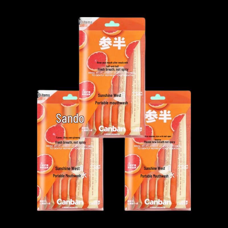 Half-Life Sunny Grapefruit Portable Mouthwash Strips