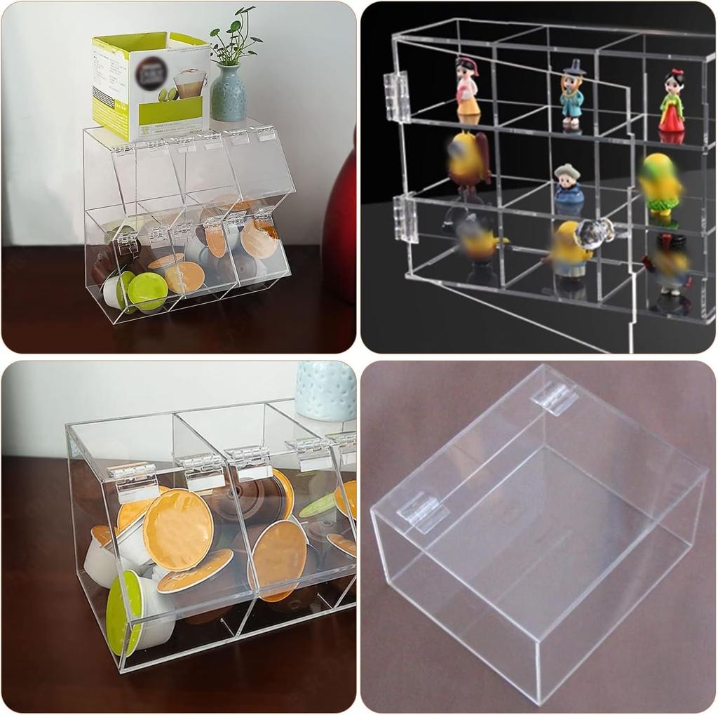 YaoooosF Hinges Self-Adhesive Adhesive Tape, Set of 10, 1.8 X 1.4 Inches (45 X