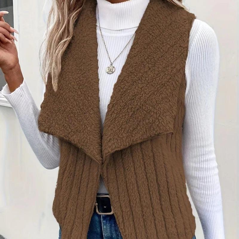 Toamnă și Iarnă 2025 Nouă Modă Casual Simplu Fără Mâneci Versatil Jachetă Vestă