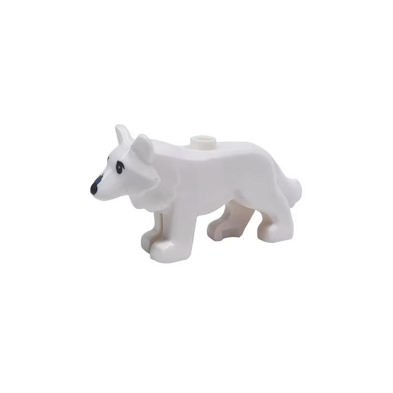 MOC City Animal Building Blocks Goat Wolf Penguins Eagle Goat Rabbit Pet Cat Dog Dairy Cattle Accessories Mini Bricks Toys Gifts