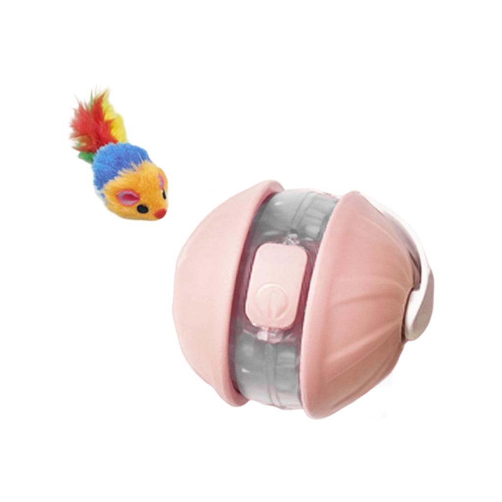 Automatic Cats Toy Ball: Interactive Electric Feather Mouse Toy For Indoor Cats - Self-Entertaining Pet Toy To Burn Energy & Boredom