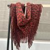 New Fashion Design Scarf Women Autumn Winter Korean Versatile Tassel Thick Warm Triangle Shawl Female Knitted Wool Blend Scarf