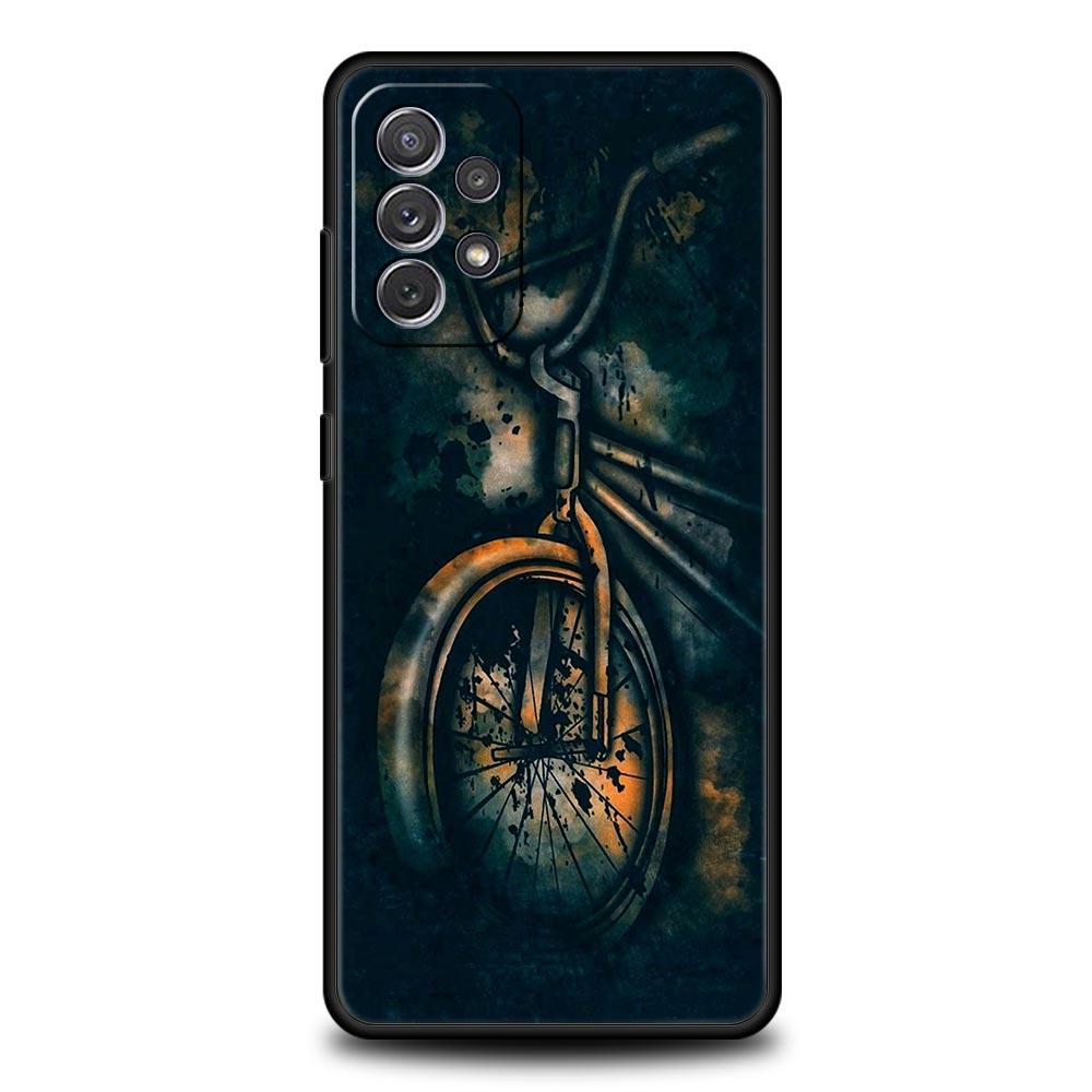 Mountain Bikes Cycling Phone Case For Samsung Galaxy A13 A51 A71 A41 A31 A21S A11 A03S A12 A32 A52 A22 A23 A33 A53 A73 5G Cover