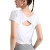 Yodilala Yoga Cooling Shirt for a Beautiful Short Sleeve Cropped Summer Wear, Back, T-Shirt, Fitness, Training, Sweat-Wicking, Quick-Drying,
