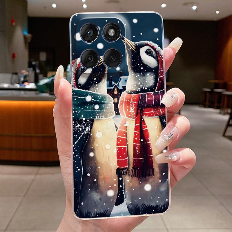 Phone Case For Motorola Edge 60 Fusion/Edge 60/Edge 60 Pro/Edge 60s Soft TPU Clear Unique Cute Painted Casing Anti-fall Cover