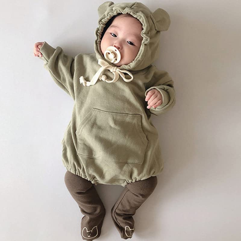 Haine de bebeluș Coreea Salopetă Urs Salopetă Urechi de Urs Salopetă [88flix] (73 cm)