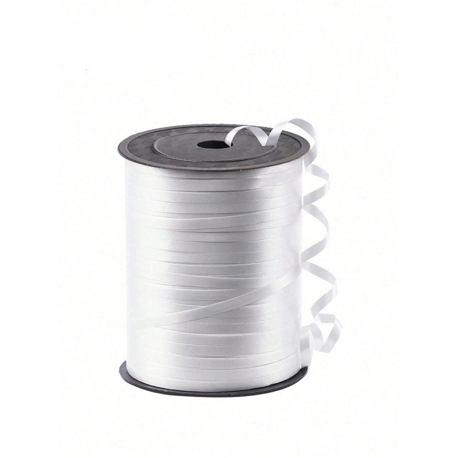 

Лента для завивки Длина 250 ярдов Ассорти цветов Лента для веревки для воздушных шаров, Для рукоделия, Упаковки подарков, Завязывания воздушных шаров, Завязывания волос 1pc White