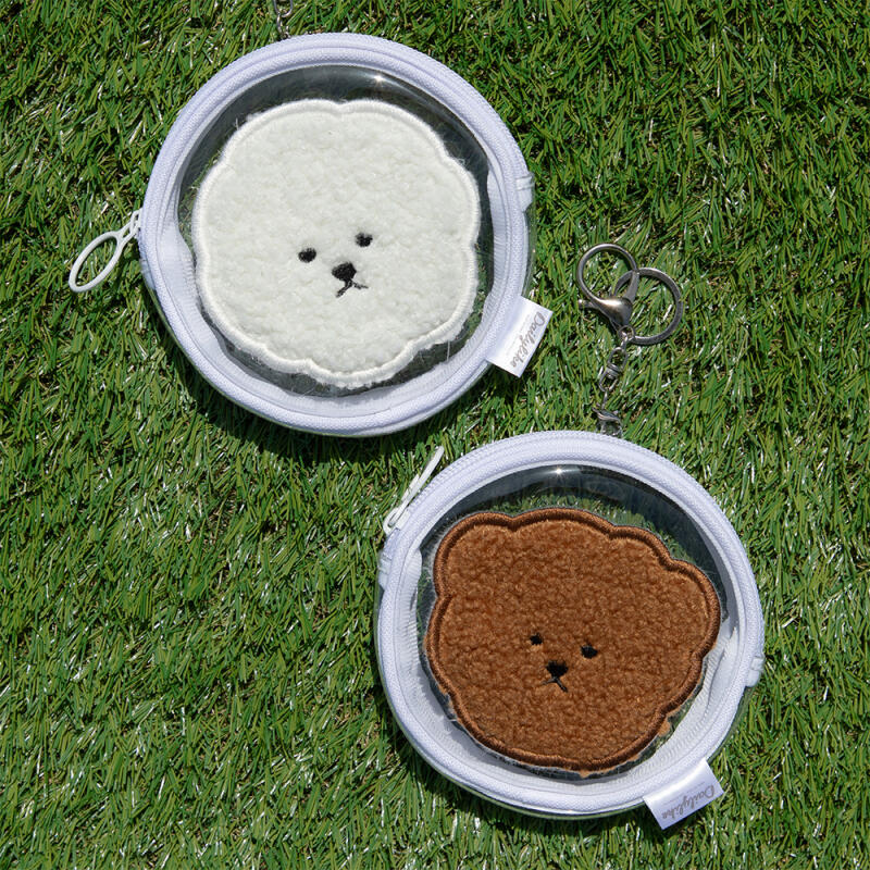 

[Daily Like] Transparent Round Pouch 01-02 02 Poodle