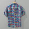 High-End Printed Short-Sleeve Linen Shirt for Men, Summer Trendy Casual Cotton-Linen Top for Young Artistic Individuals
