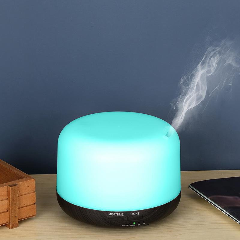 Creative USB Fog & Wood Grain Aromatherapy Humidifier with Custom Logo Option