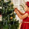 6 Stück transparente Weihnachtsstangen-Anhänger, exquisite künstliche Weihnachtsornamente, bruchsichere Acryl-Weihnachtsstangen