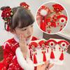 Chinese Style Children's Hair Band Red Bow Hair Clips Hair Pins Year Accessories Hair New Kids G8S8