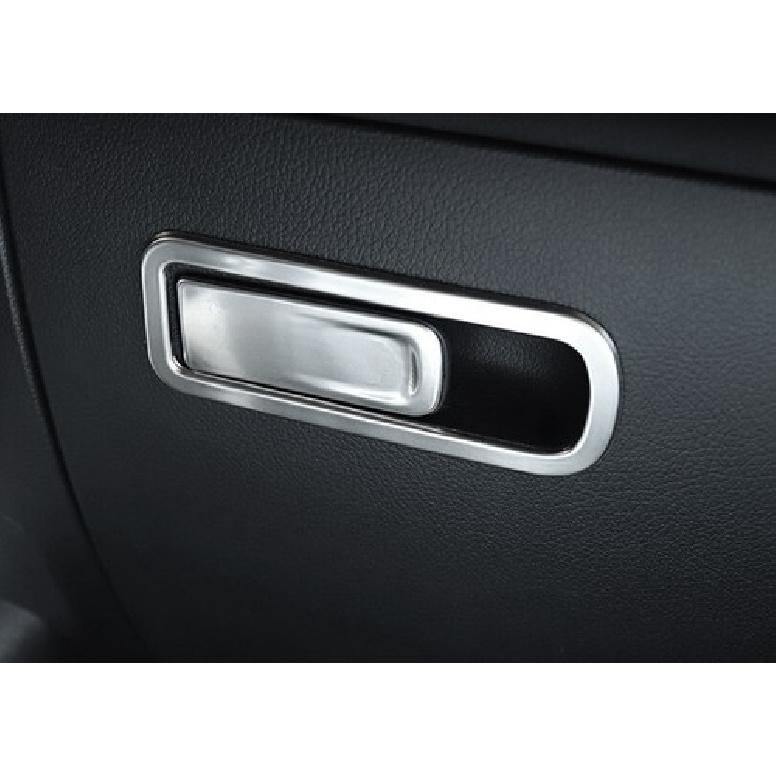-22 Co-Pilot Storage Box Handle Panel Silver Titanium Trim For Benz GLA W156