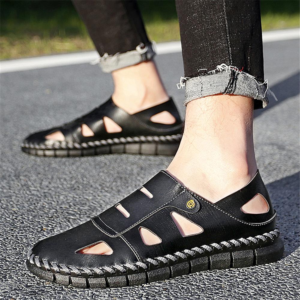 Håll dig fräsch på språng: Herrars Mode, Luftiga Tofflor med Grepp för Utomhusbruk