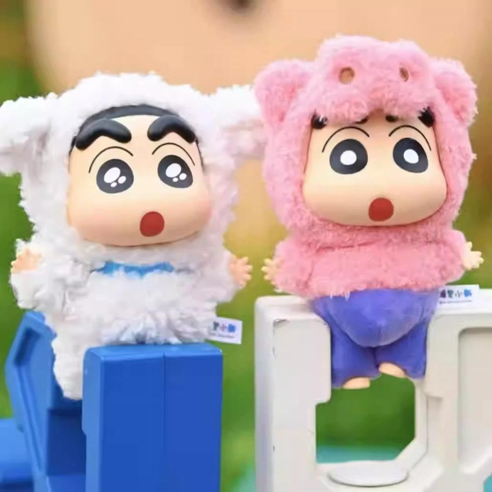 TOPTOY Crayon Shin-chan Anzieh-Party Serie Vinylgesicht Plüsch Blind Box Niedlicher Anhänger Anime Figuren Puppe Überraschungsbox