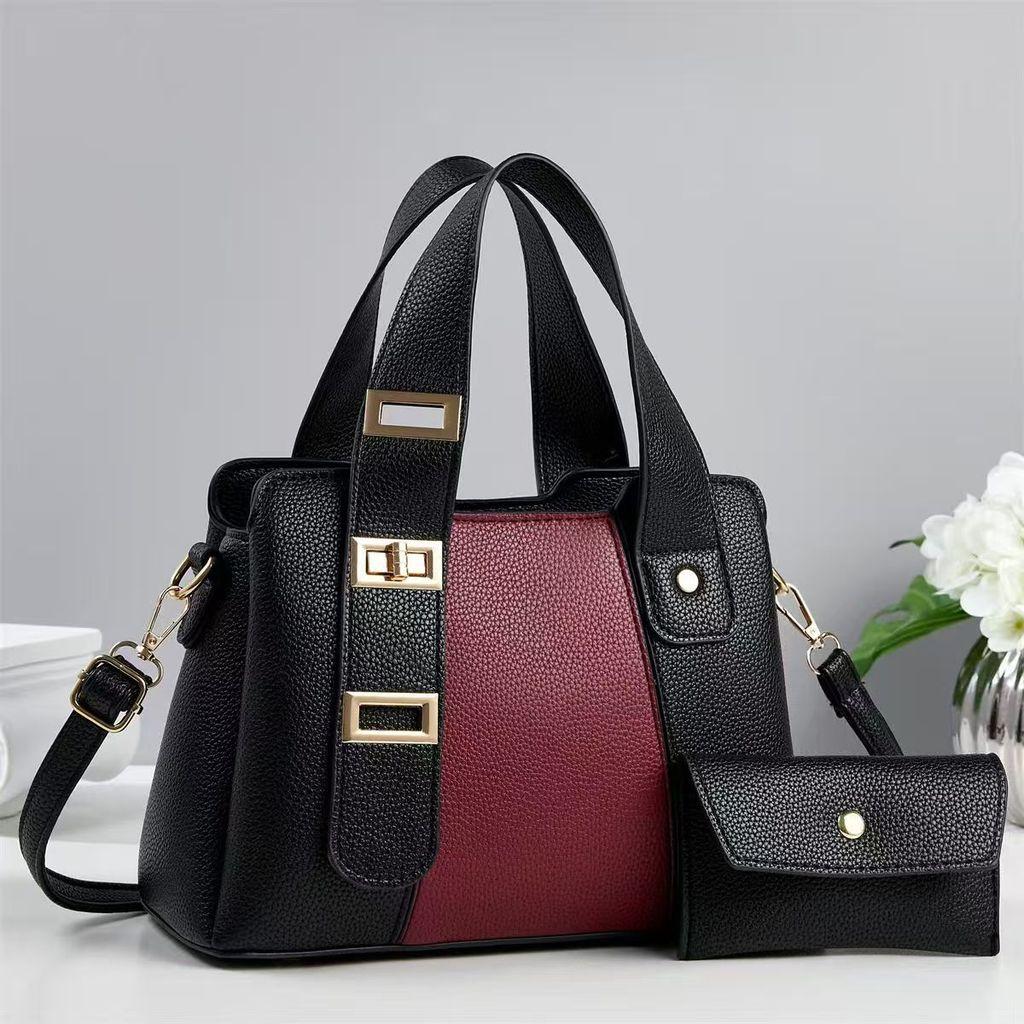 Urban Minimalist Pu Tote Bag With Multicompartment Design For Daily Use