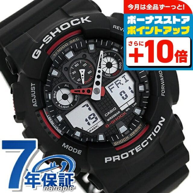 

g-shock g-shock G-SHOCK STANDARD black red GA-100-1A4DR Casio watch brand men s gift practical