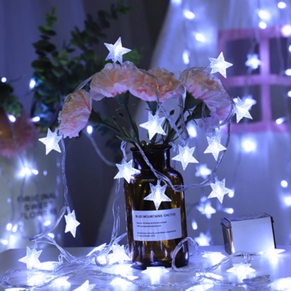 LED Star String Lights USB/Battery Operated Fairy Lights Christmas Garland For Party Wedding Home Outdoor Patio Decoration