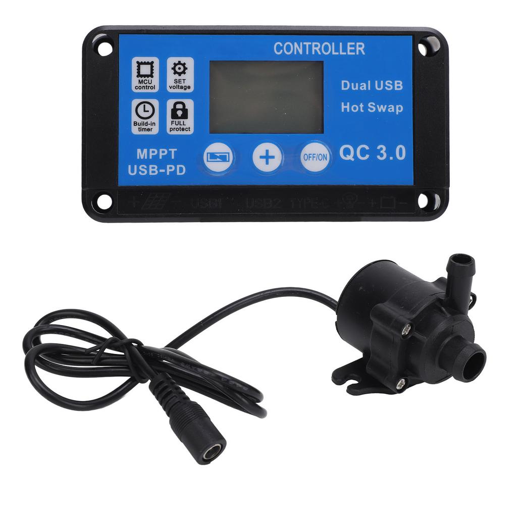 Fountain Water Pump Portable Submersible Fountain Pump with Timing Control and Controller for Rockery Fountain Fish Tank