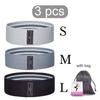Exercise Workout Bands for Women and Men, 3 Set of Stretch Bands for Booty Legs for Yoga Starter, Pilates Flexbands