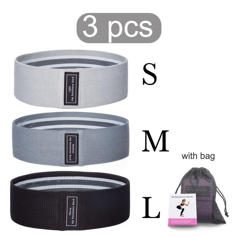 Exercise Workout Bands for Women and Men, 3 Set of Stretch Bands for Booty Legs for Yoga Starter, Pilates Flexbands